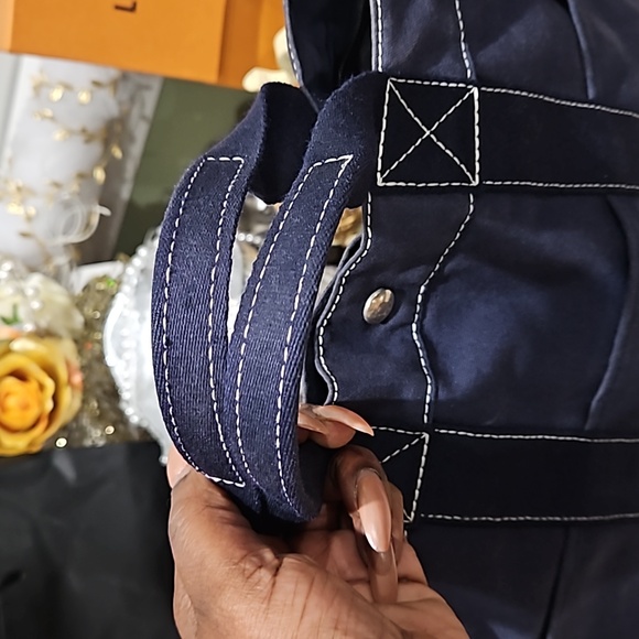 HERMES Fourre Tout large MM toile canvas tote EUC - Picture 5 of 12